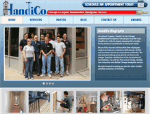Tablet Screenshot of handicoinc.com